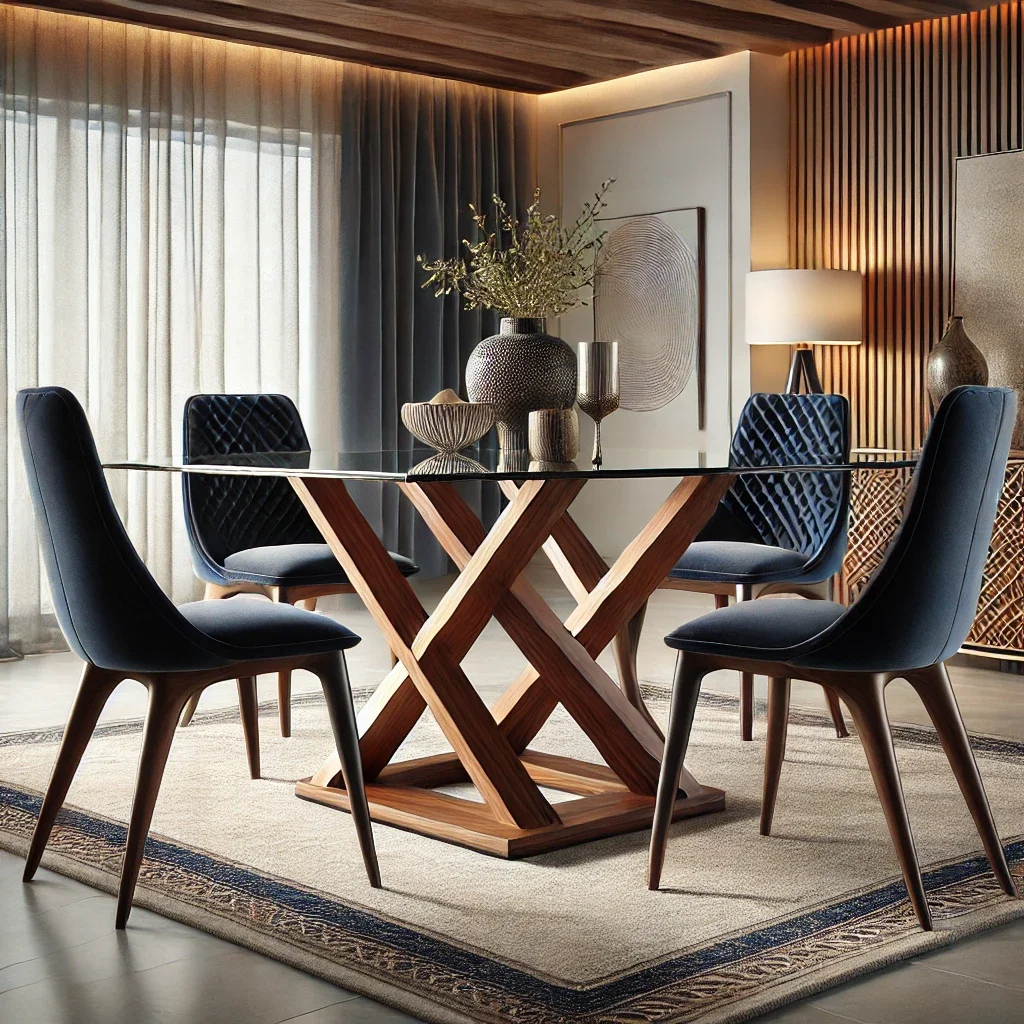 A Image of Glass Top Dining Table