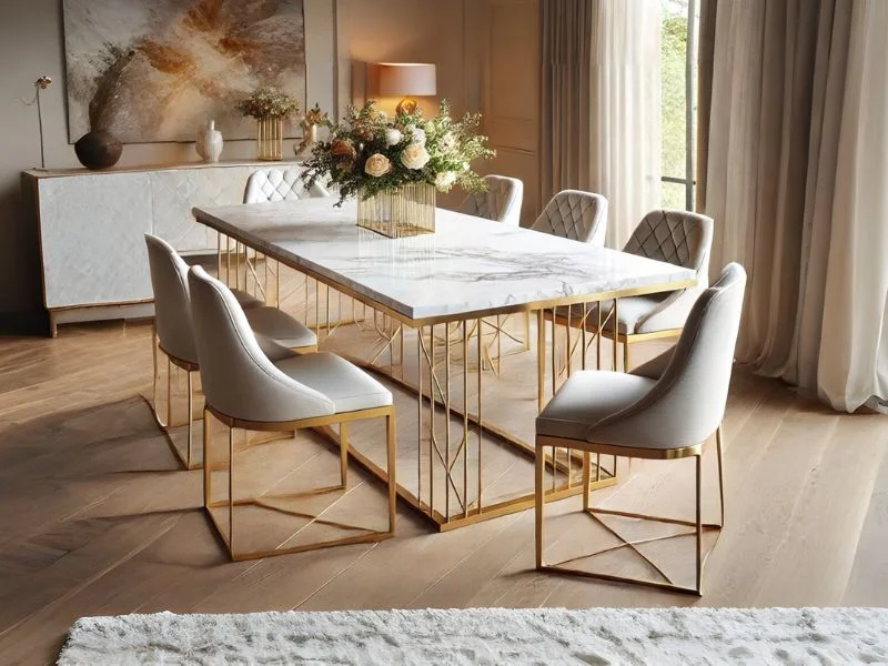 A Image of Marble Top Dining Table